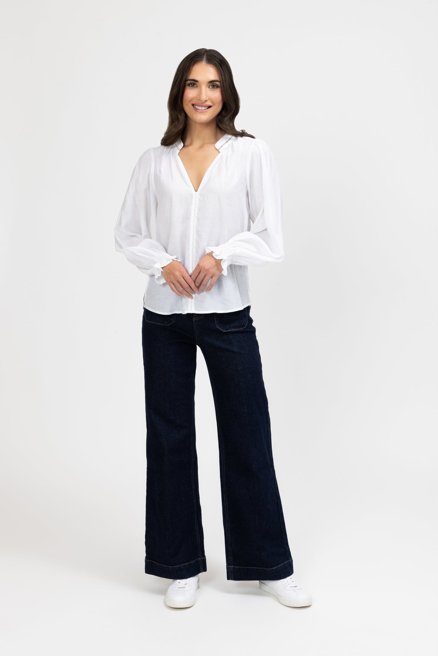 
                  
                    Addyson LS Top-White Texture
                  
                