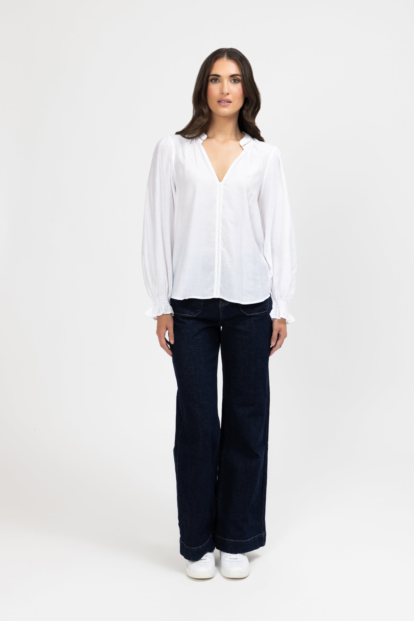 
                  
                    Addyson LS Top-White Texture
                  
                