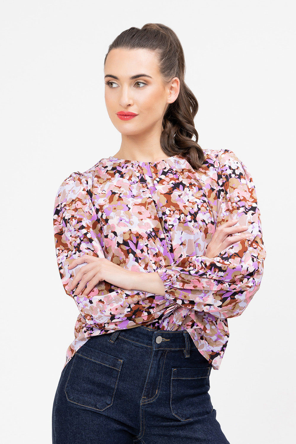 
                  
                    Intrigued Top -Neopolitan-Due May 10
                  
                