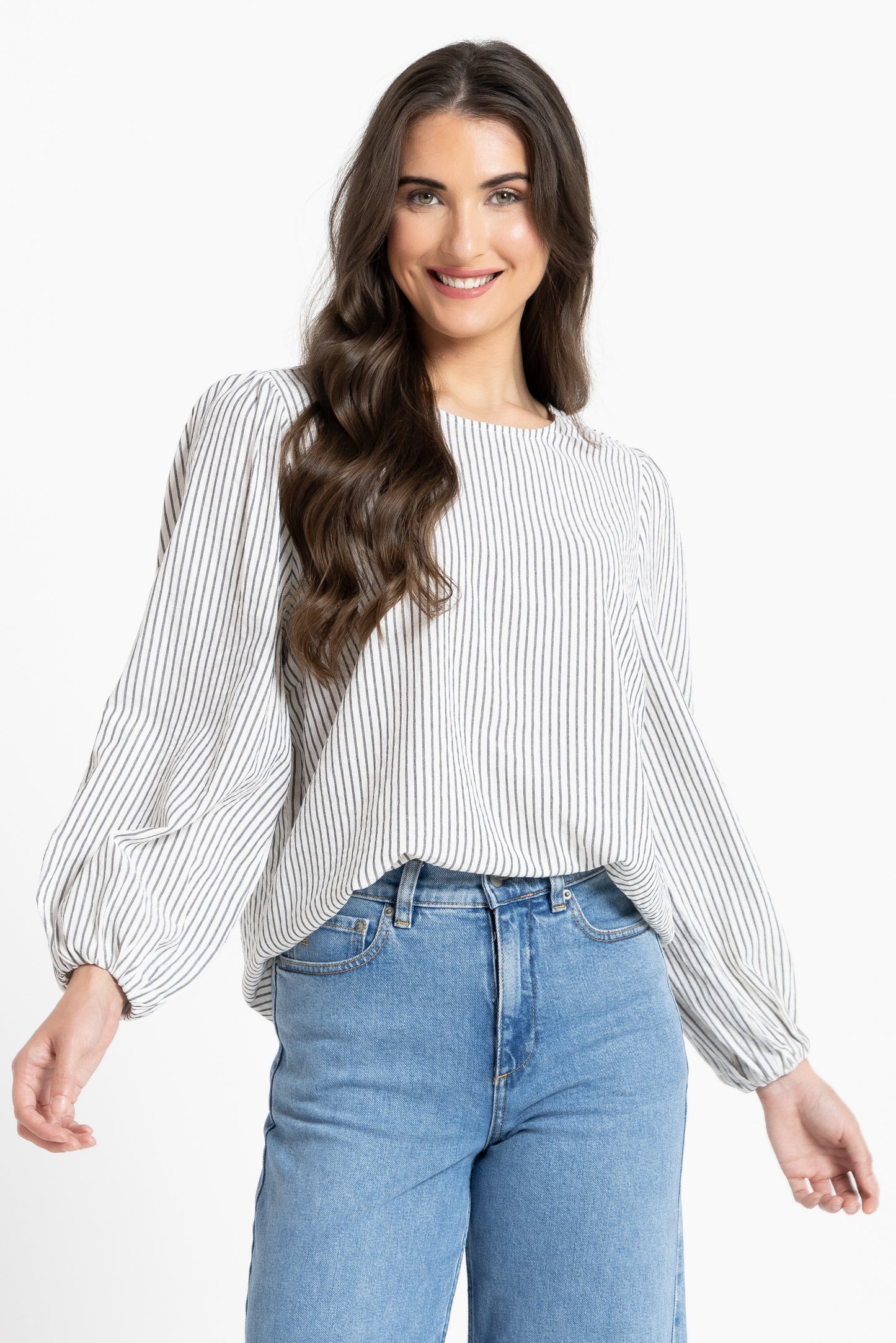 
                  
                    BRILLIANCE BLOUSE-STRIPE-PRE ORDER
                  
                