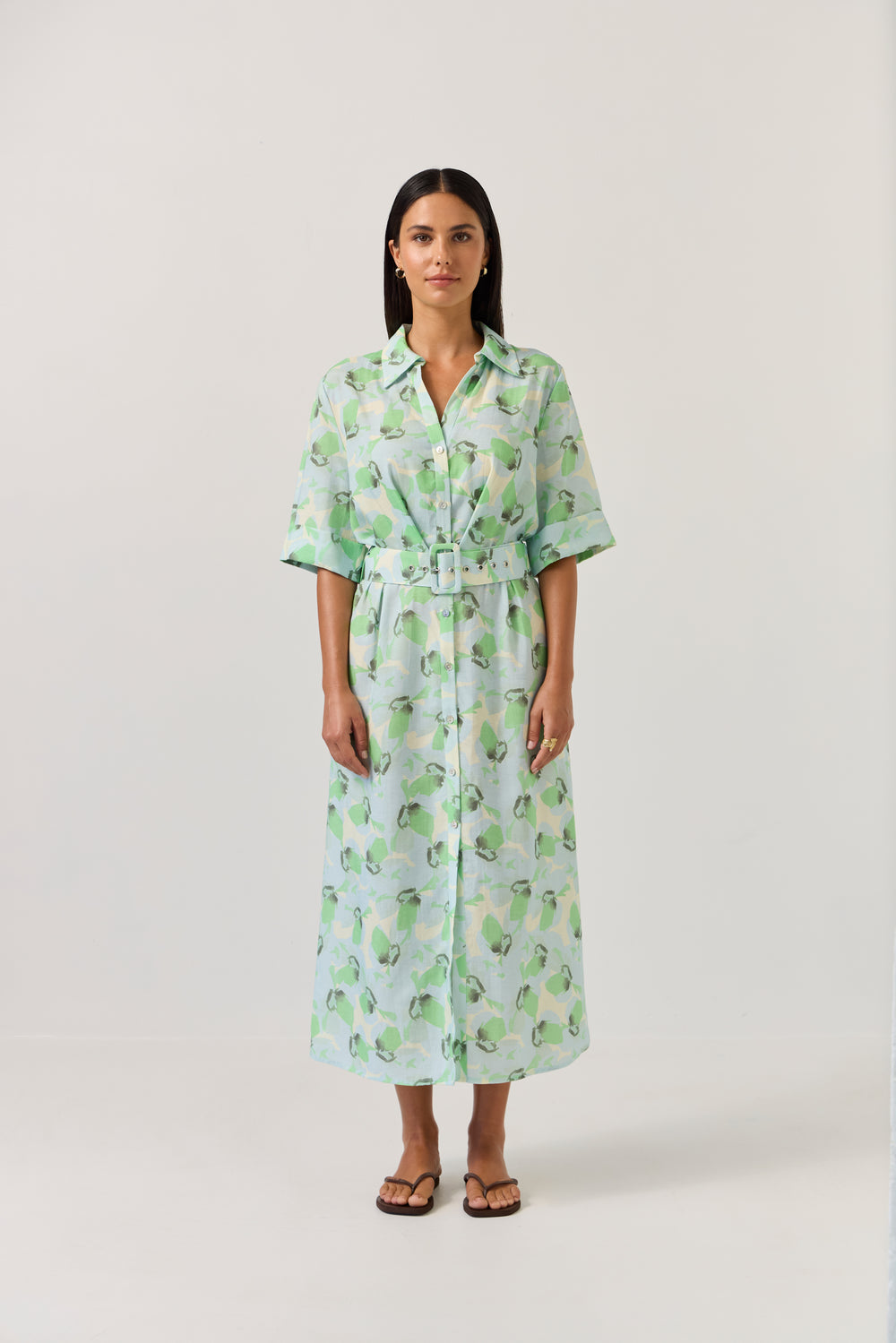 Sunray dress-ocean emerald