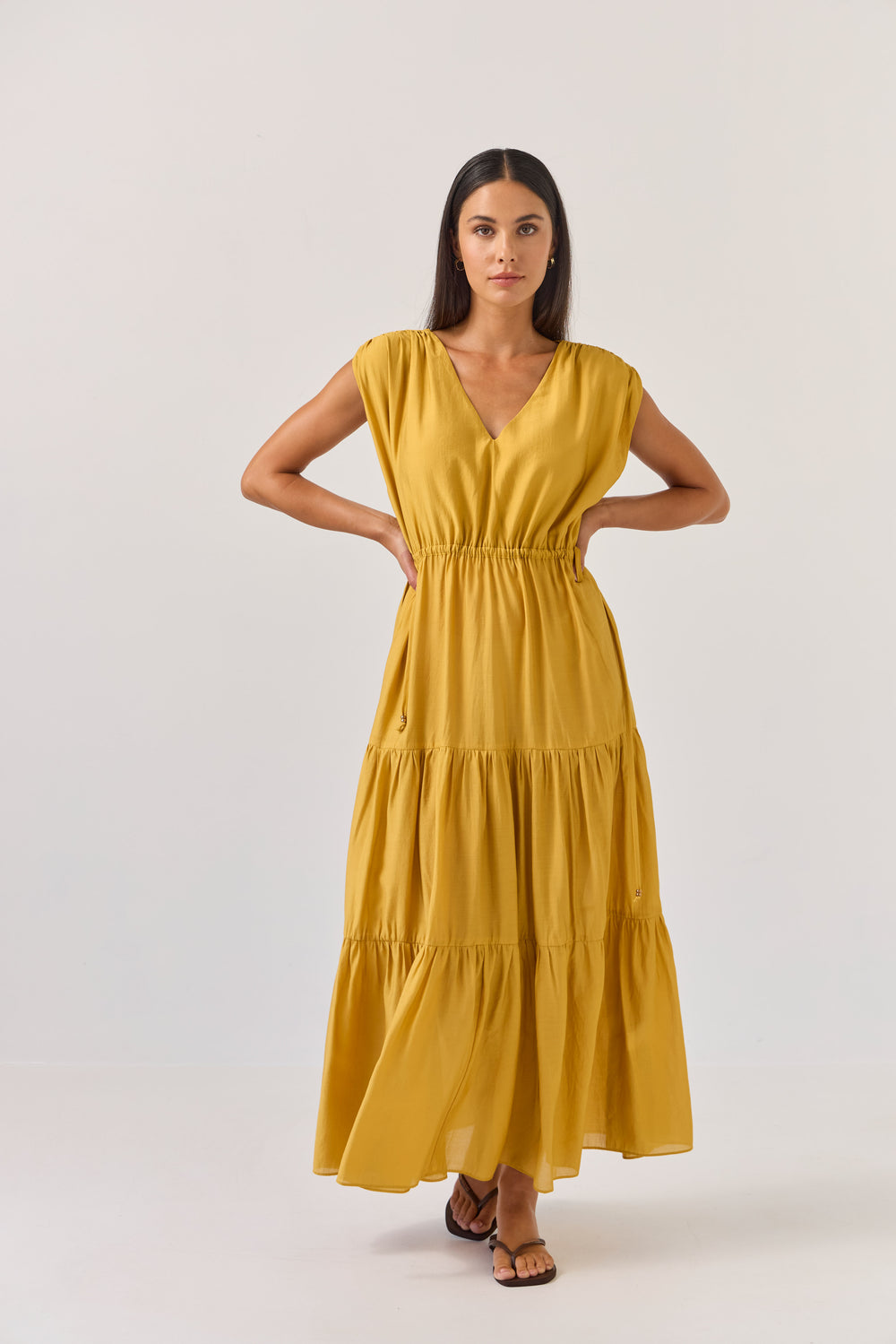 Agni dress-marigold