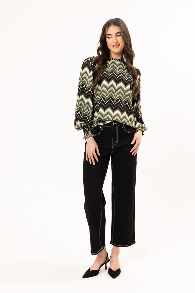 
                  
                    MOVEMENT BLOUSE -FORREST STRIPE
                  
                