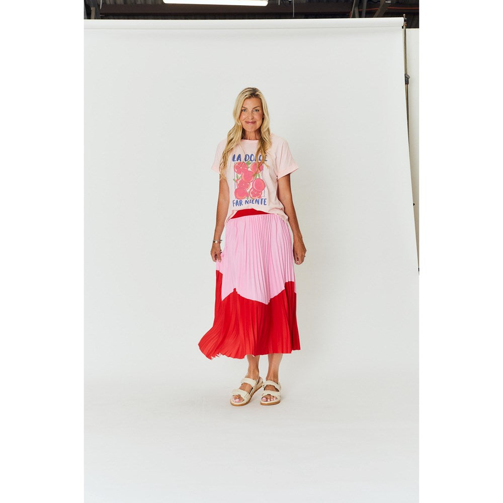 LILIAN PLEATED SKIRT