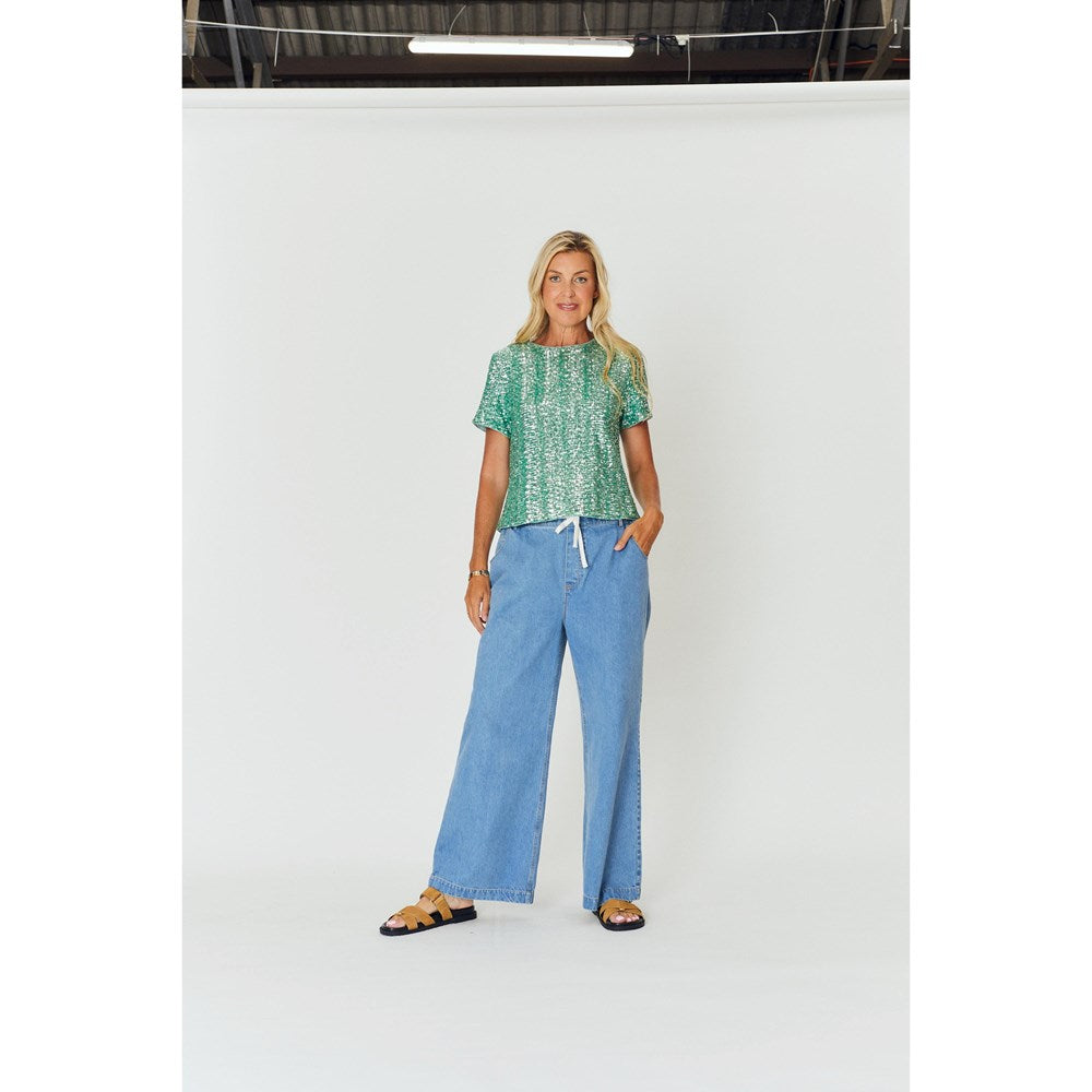 LUCIELLE SEQUIN-AQUA