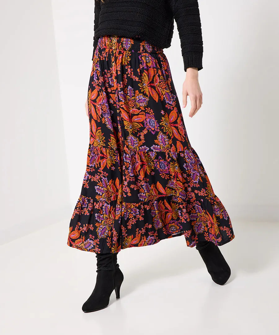 
                  
                    Fabulous Florals Button Front Maxi Skirt
                  
                