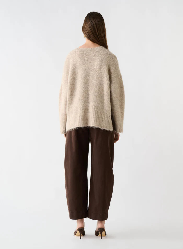 
                  
                    Whisper V Neck Sweater - Oatmeal
                  
                