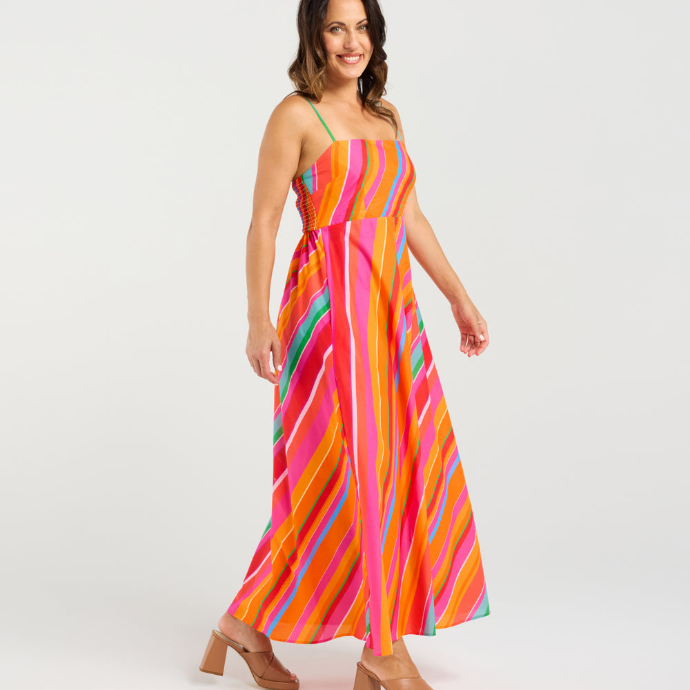 
                  
                    Clementine Dress-Dynamic Stripe
                  
                