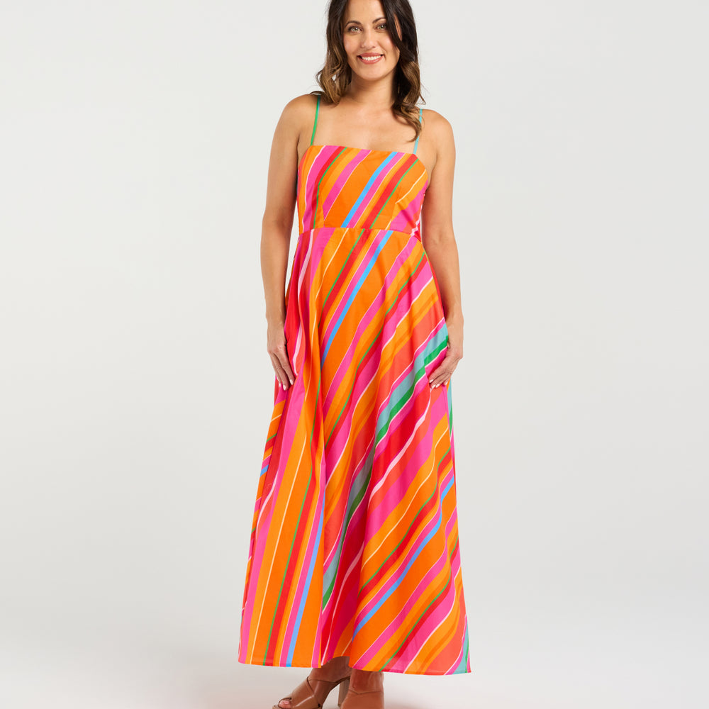 
                  
                    Clementine Dress-Dynamic Stripe
                  
                