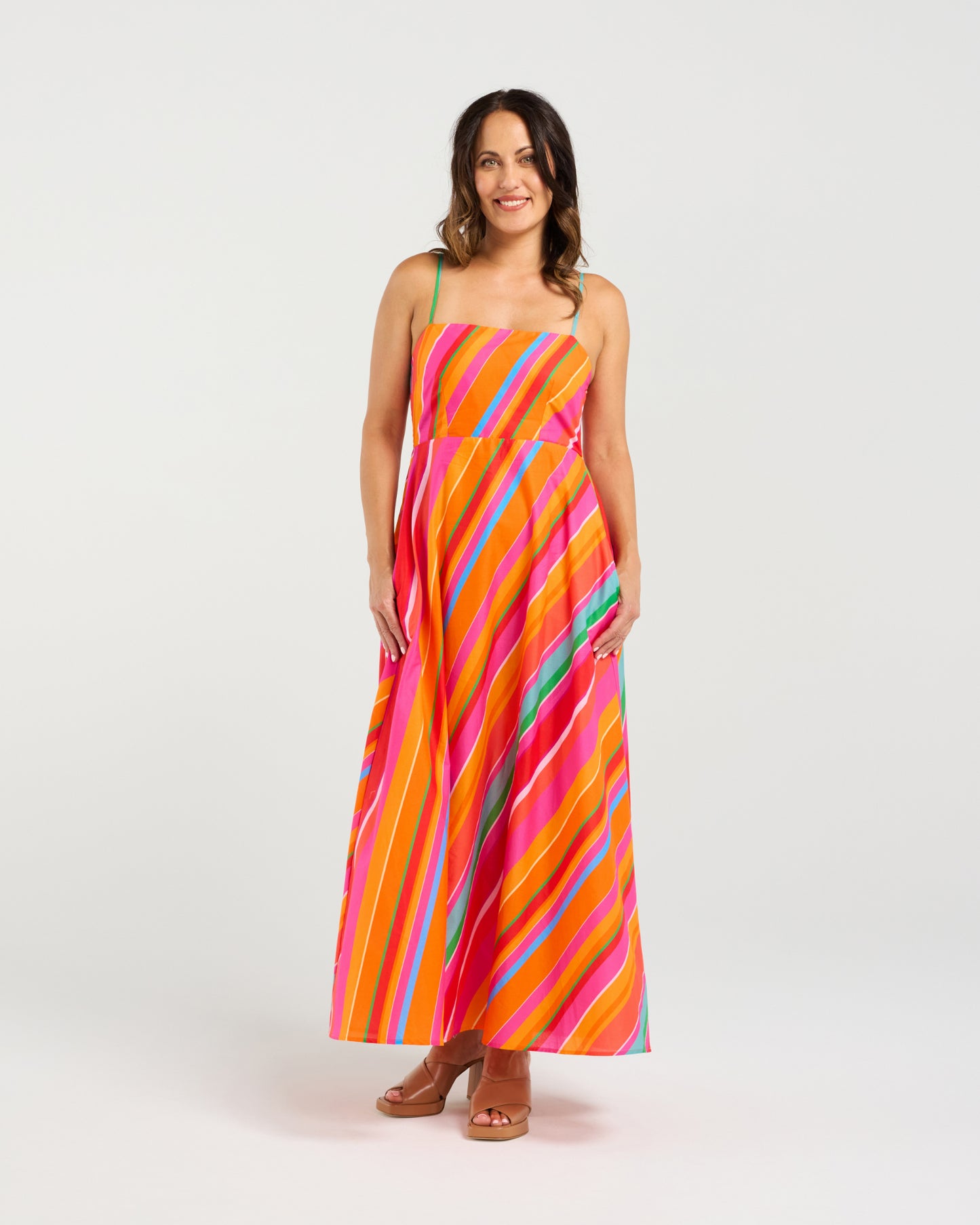 
                  
                    Clementine Dress-Dynamic Stripe
                  
                