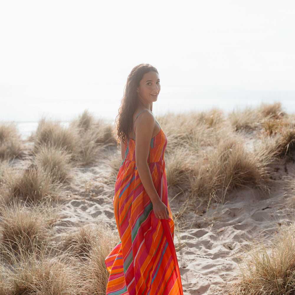 
                  
                    Clementine Dress-Dynamic Stripe
                  
                
