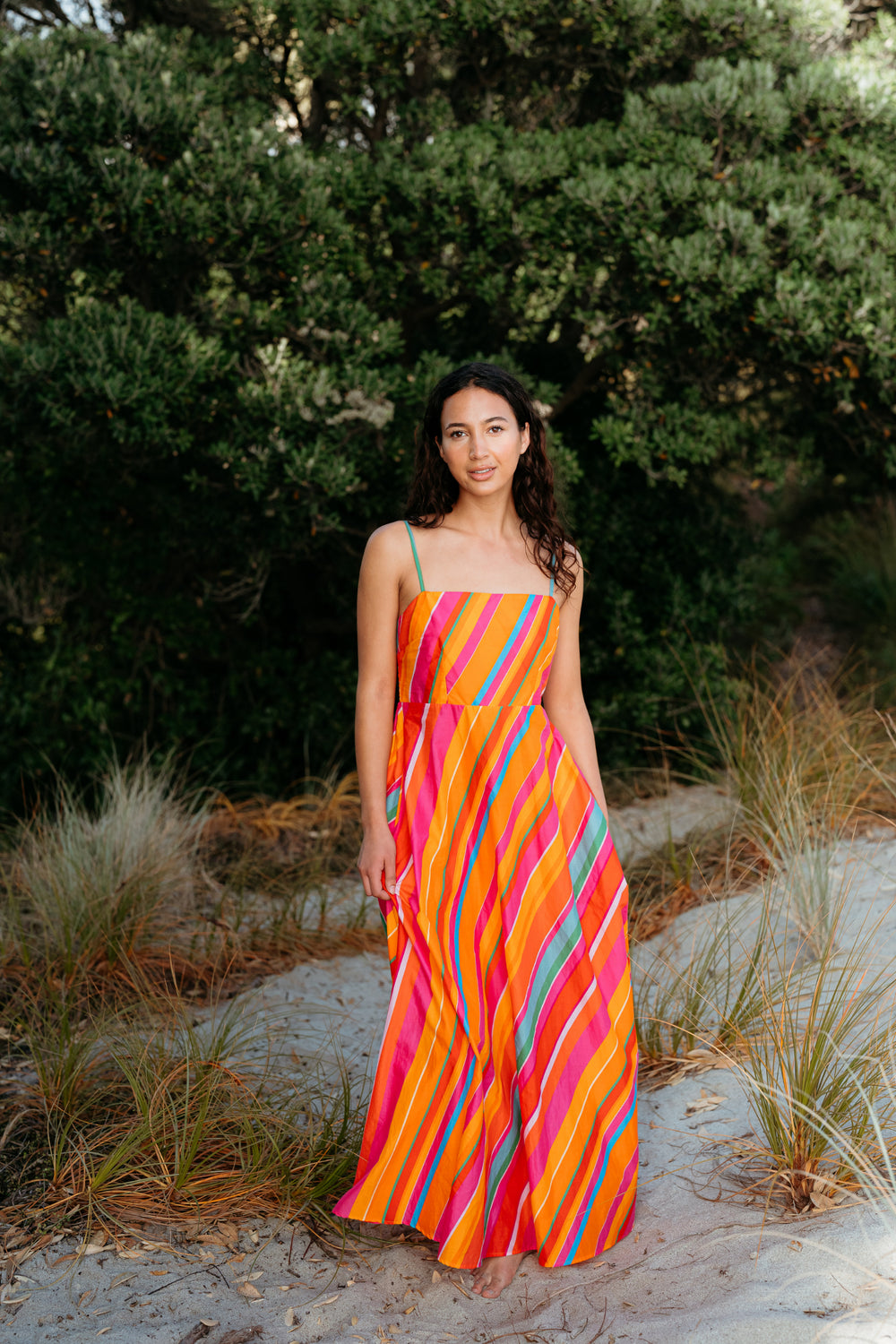 Clementine Dress-Dynamic Stripe