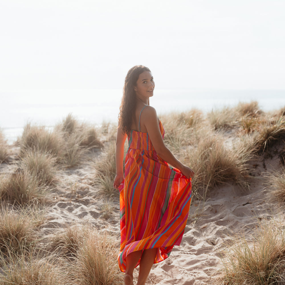 
                  
                    Clementine Dress-Dynamic Stripe
                  
                