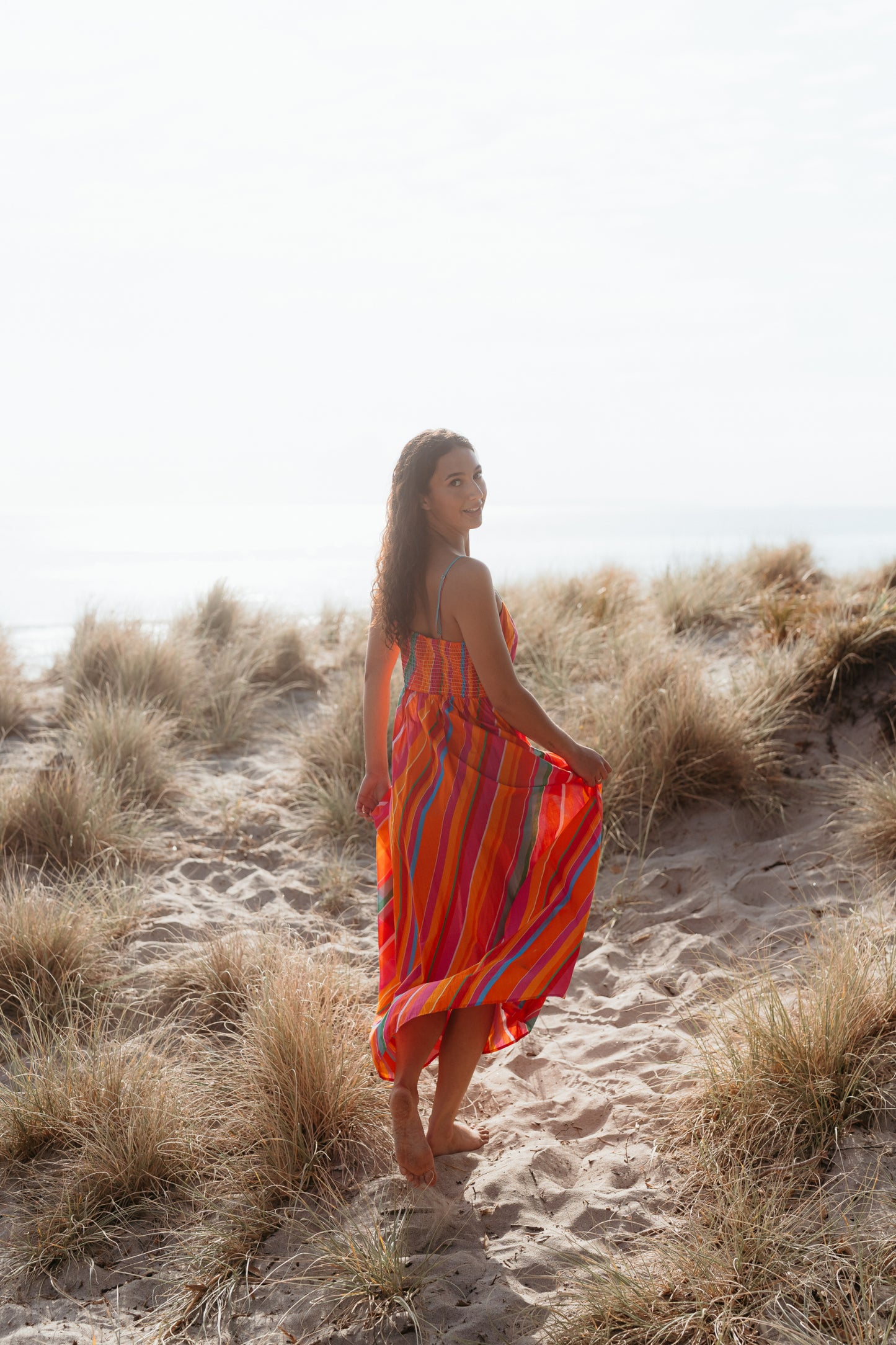 
                  
                    Clementine Dress-Dynamic Stripe
                  
                