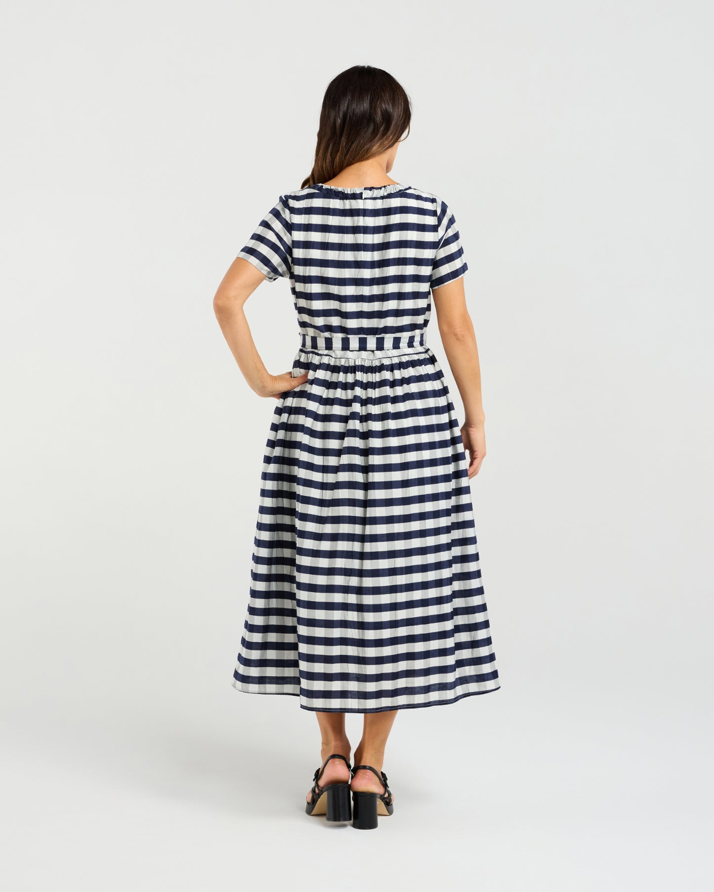 
                  
                    Scarlett Dress-Navy Check
                  
                