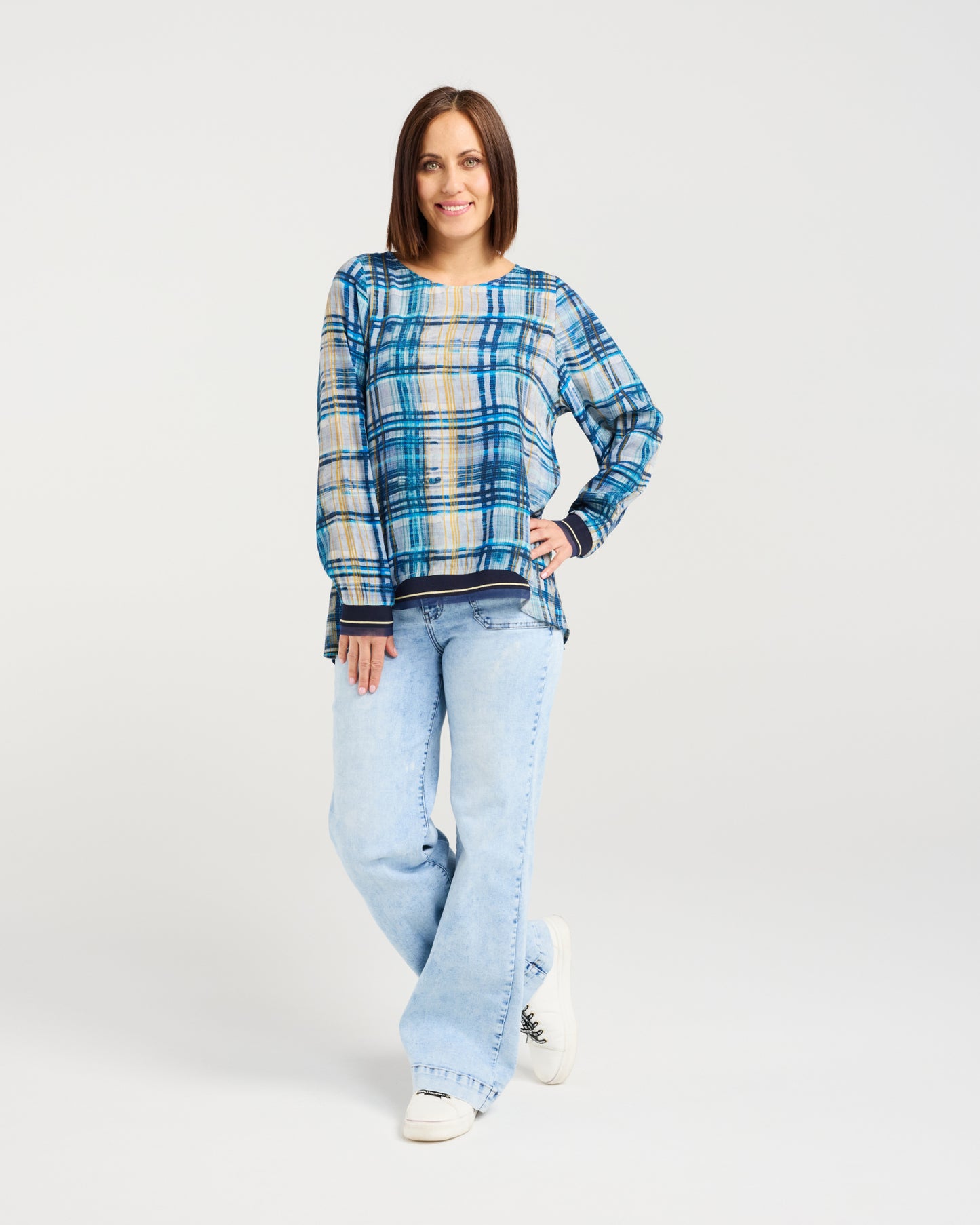 
                  
                    Havana Top-Ocean Plaid
                  
                