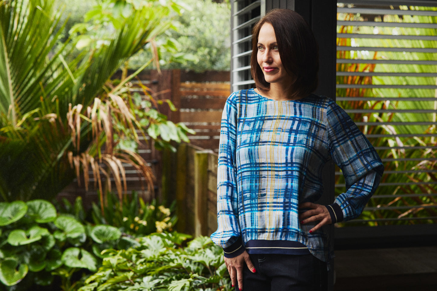 
                  
                    Havana Top-Ocean Plaid
                  
                