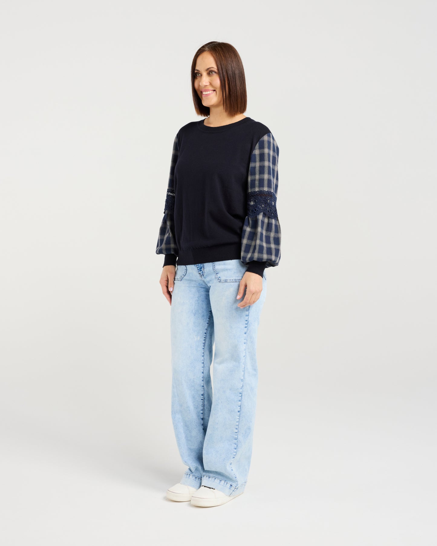 
                  
                    Lilith Top-Check ink Lines
                  
                