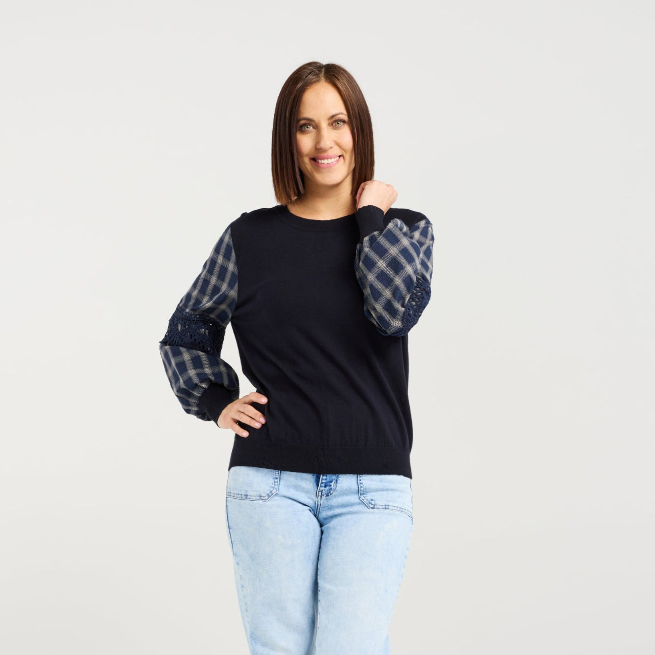 
                  
                    Lilith Top-Check ink Lines
                  
                