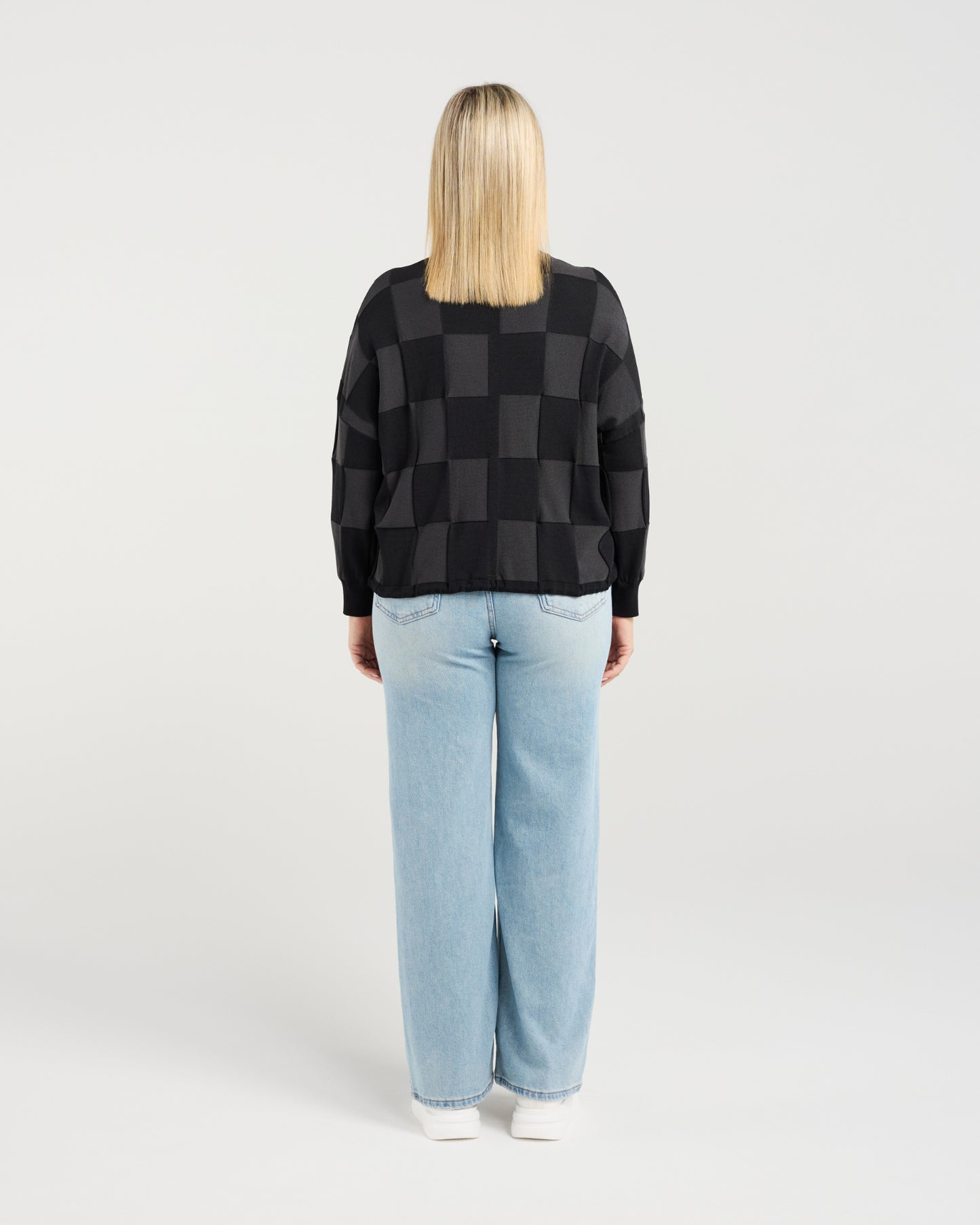 
                  
                    Amaris Knit -Grey Check
                  
                