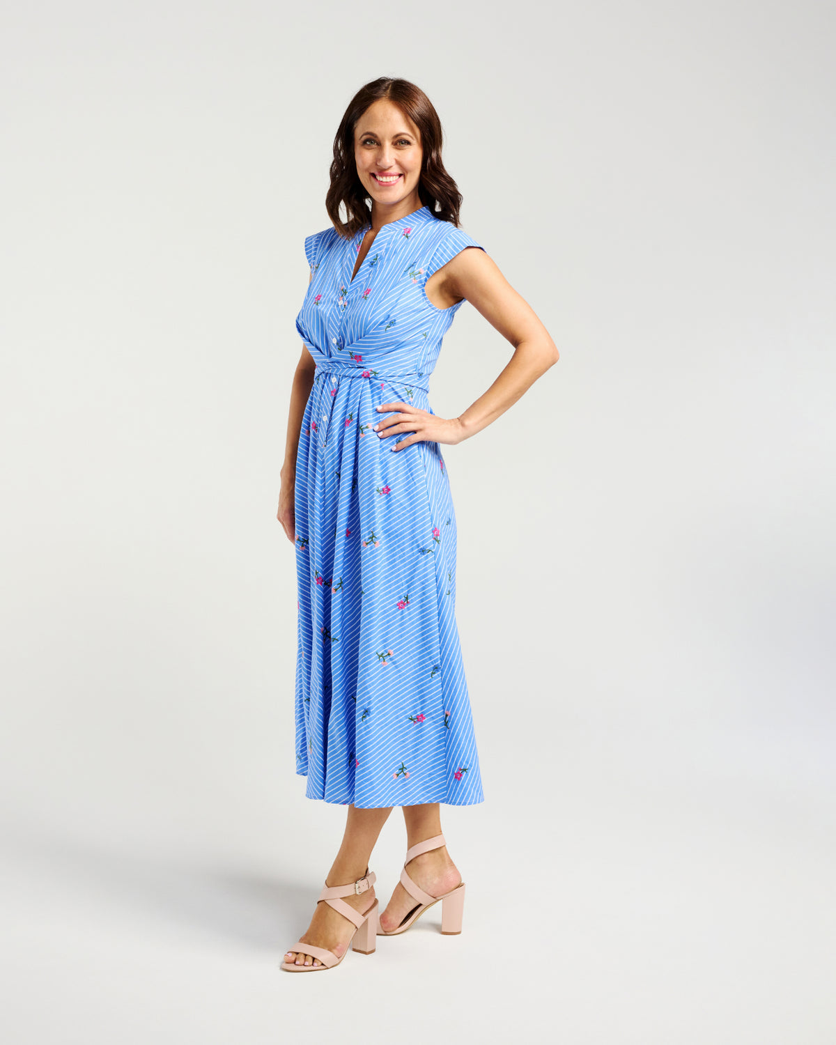 
                  
                    ZAFINA MILA DRESS-SPRING STRIPE
                  
                