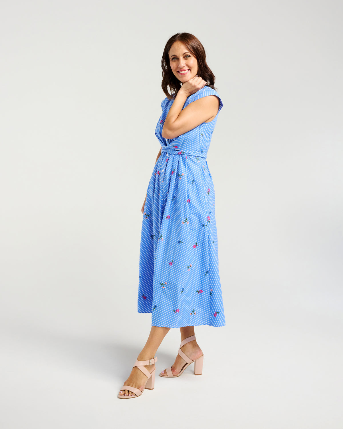 
                  
                    ZAFINA MILA DRESS-SPRING STRIPE
                  
                