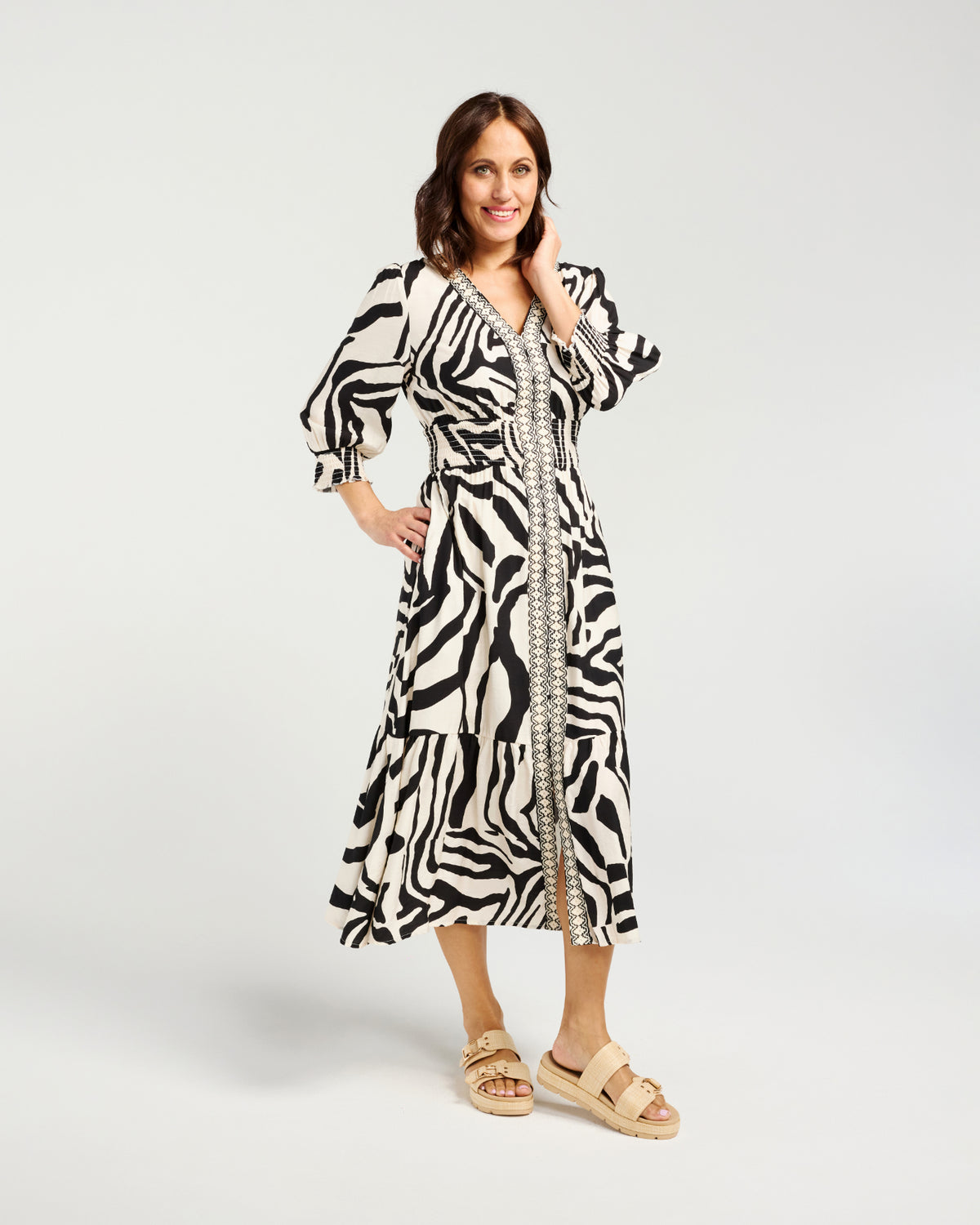 
                  
                    ZAFINA SERENA DRESS-BLACK RIPPLE
                  
                