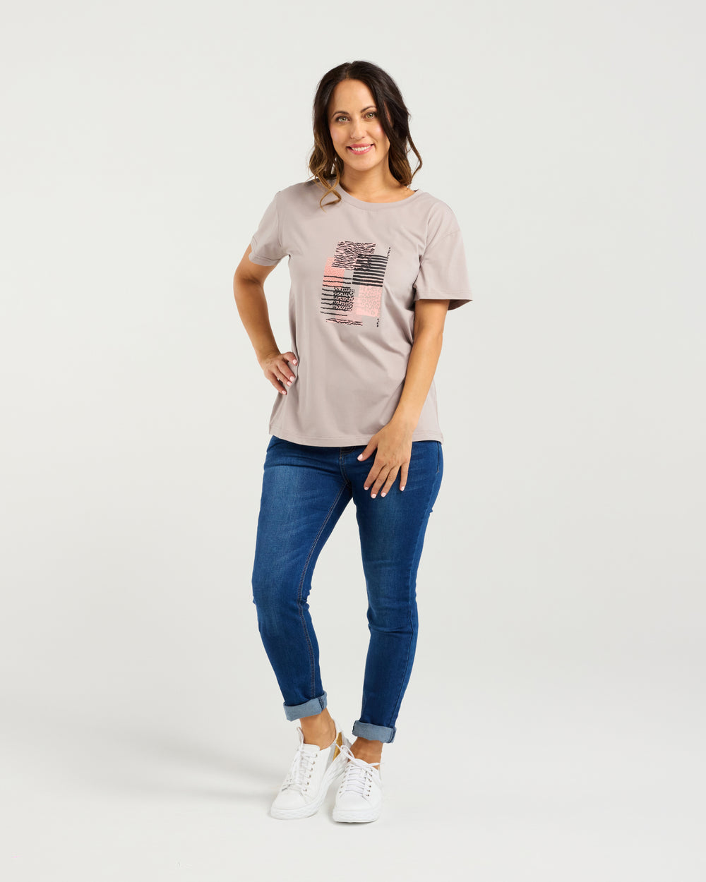 Livia T-shirt-Grey