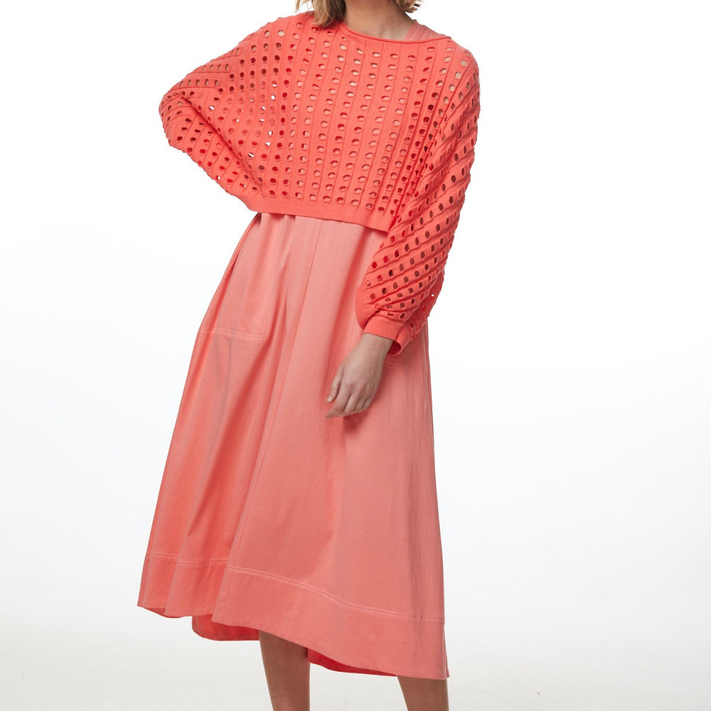 
                  
                    Open Knit Shrug Coral 5521
                  
                