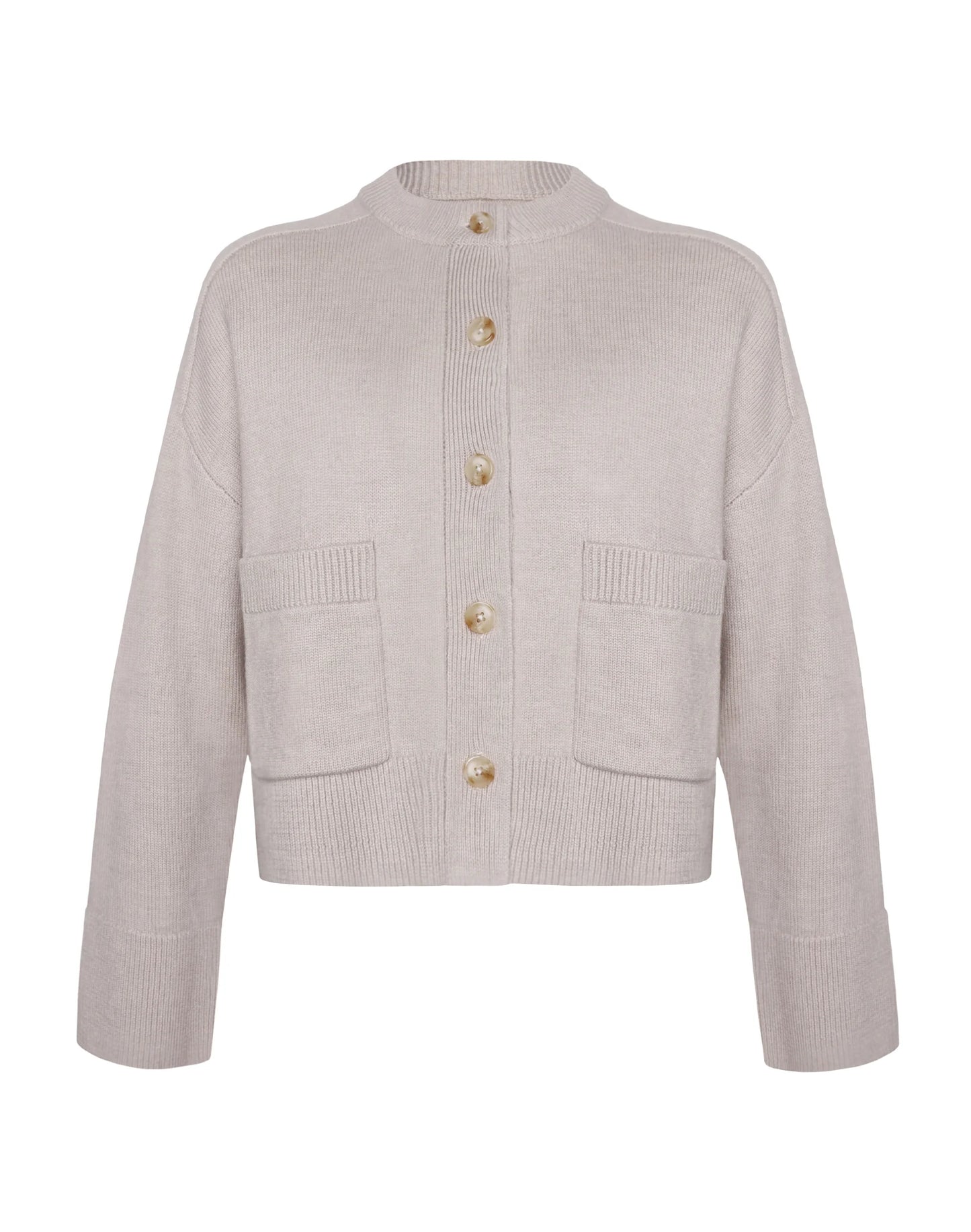 
                  
                    Chunky Merino Classic cardi -Chalk
                  
                