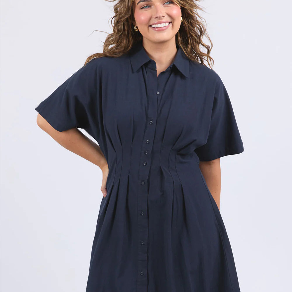 
                  
                    Scarlet Midi Dress in Navy
                  
                