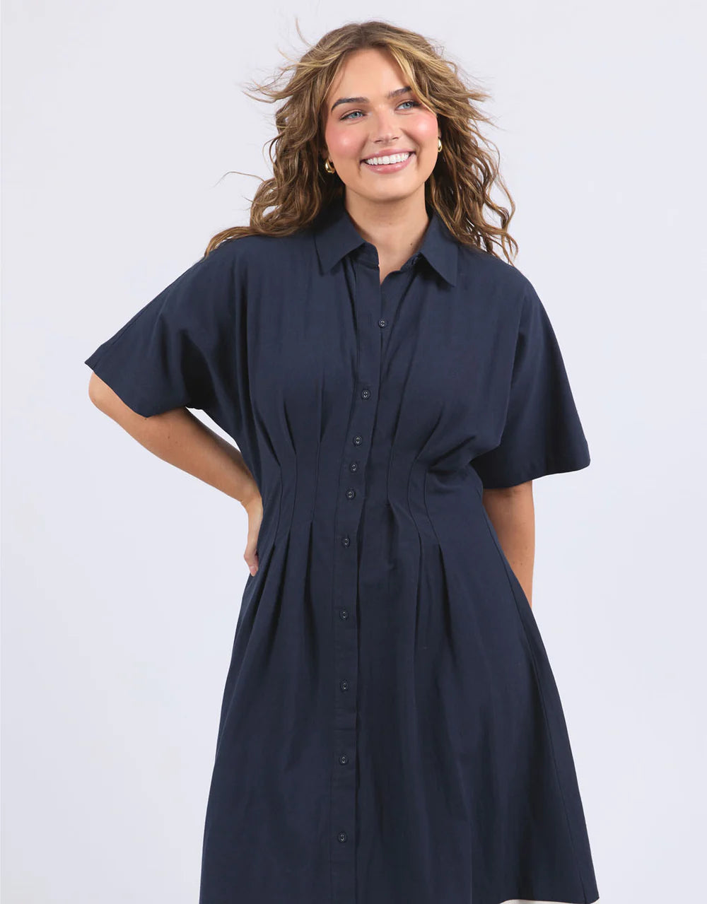 
                  
                    Scarlet Midi Dress in Navy
                  
                