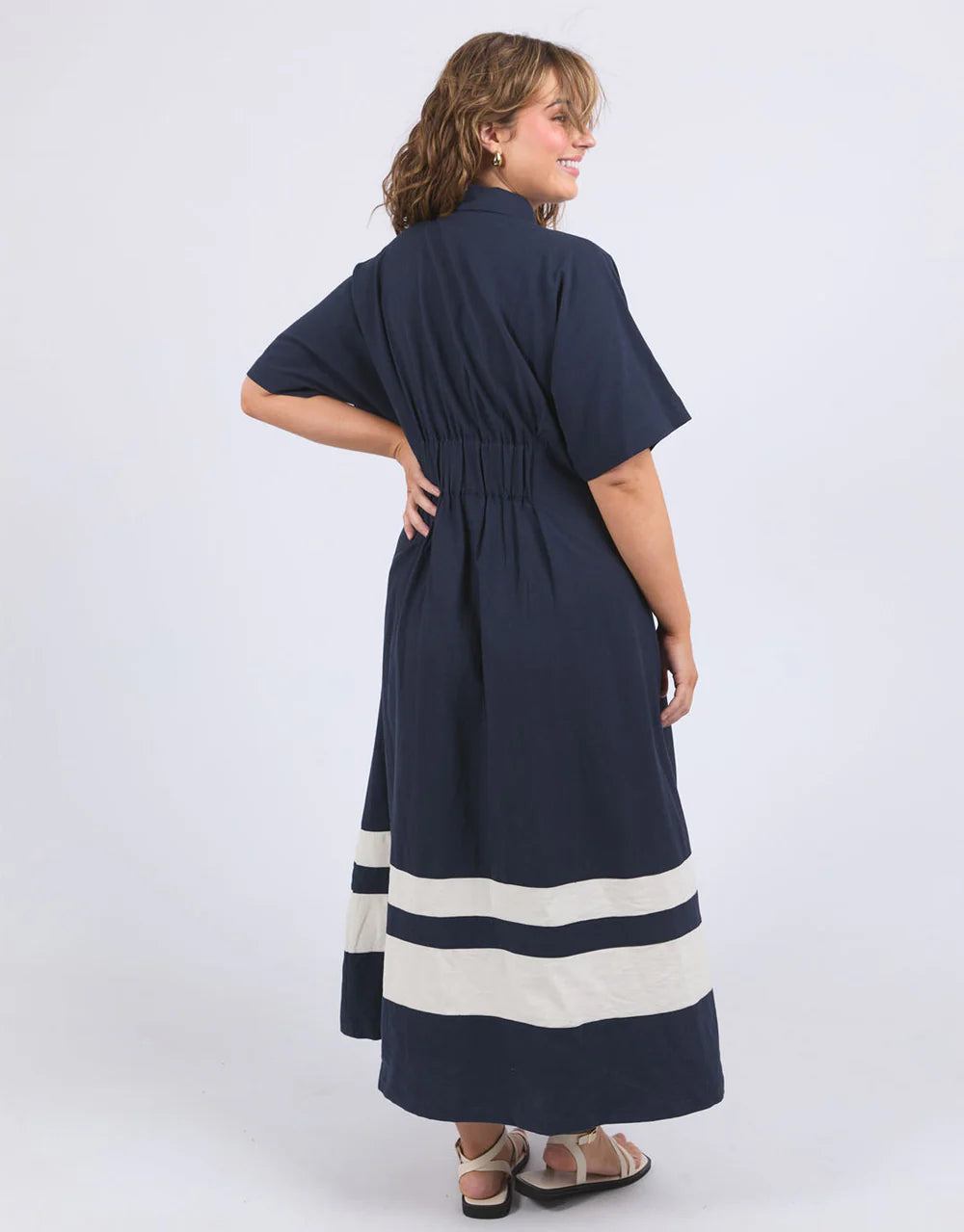 
                  
                    Scarlet Midi Dress in Navy
                  
                