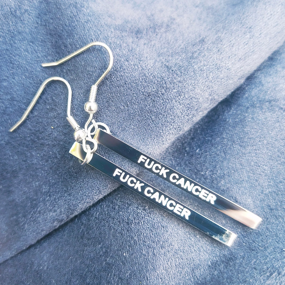 
                  
                    F@#K CANCER - Bar Earrings
                  
                