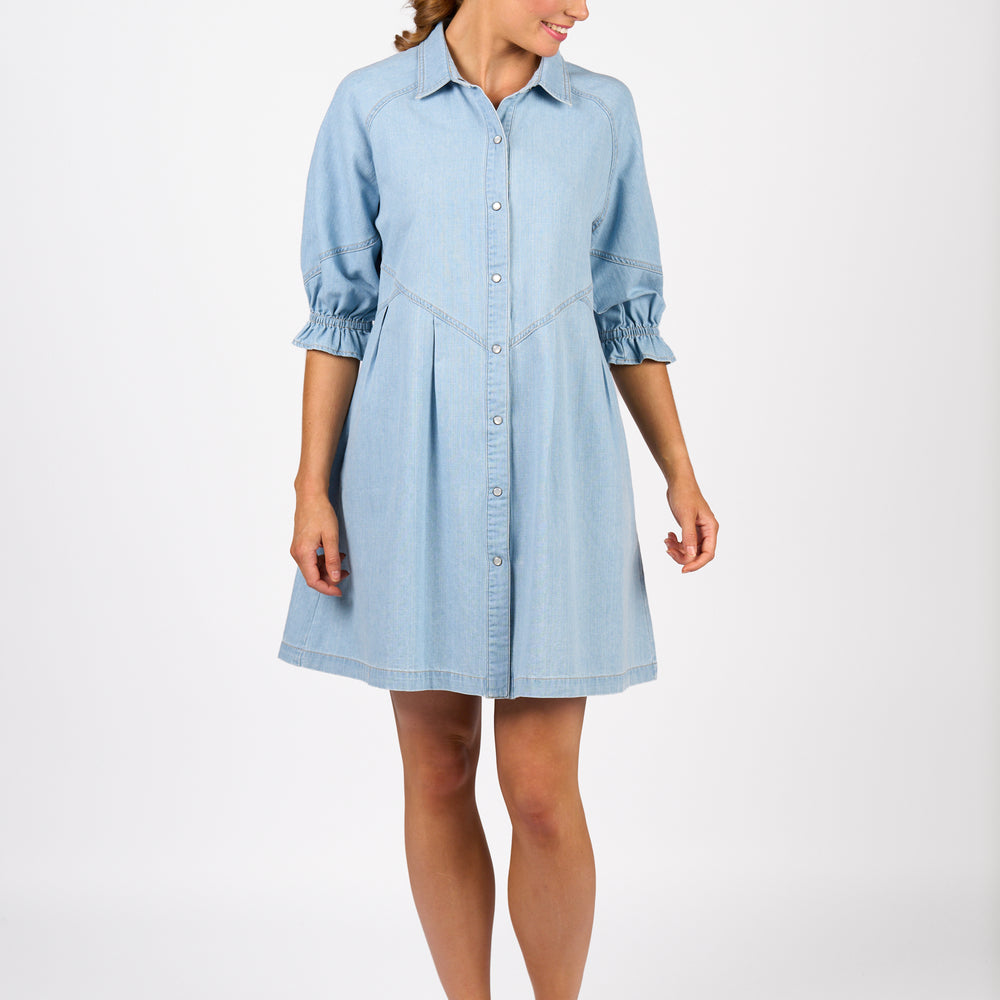 
                  
                    Piper Dress K1045-Light Wash
                  
                