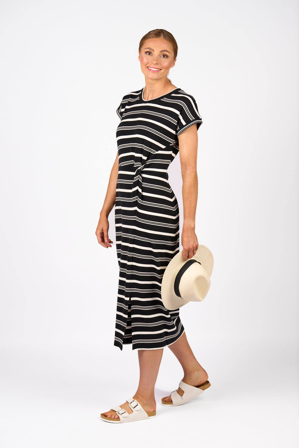 K1047 Parker Dress-Black/White