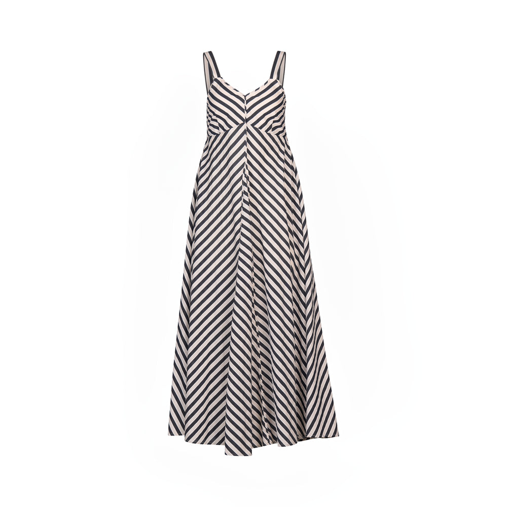 
                  
                    K1067 Gala Dress-Black/ Ecru Stripe
                  
                
