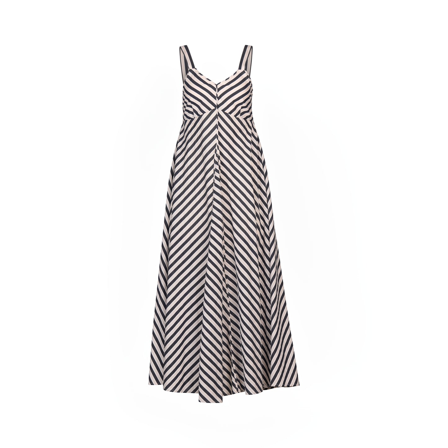 
                  
                    K1067 Gala Dress-Black/ Ecru Stripe
                  
                