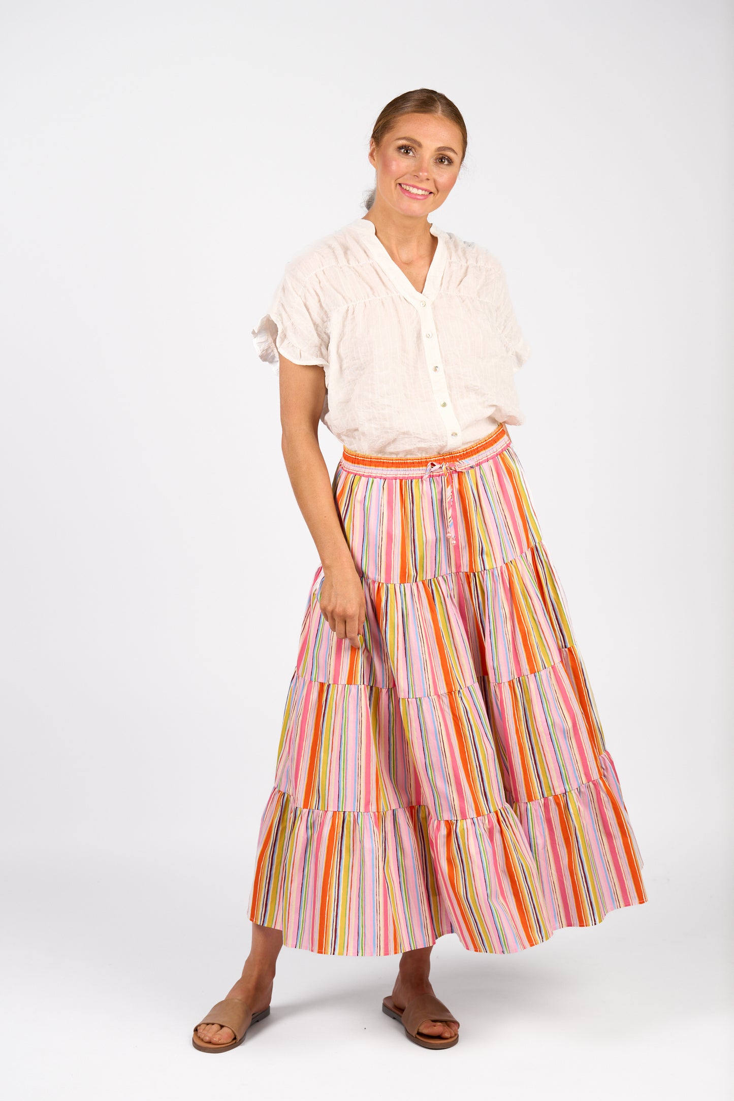 
                  
                    K5097 Addison Top-White Check
                  
                