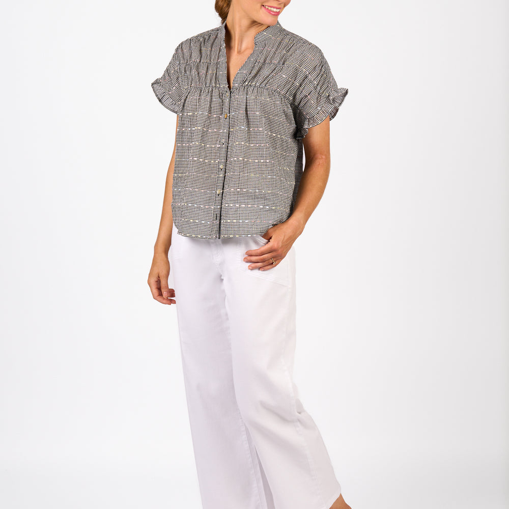 
                  
                    K5097 Addison Top-Black Check
                  
                