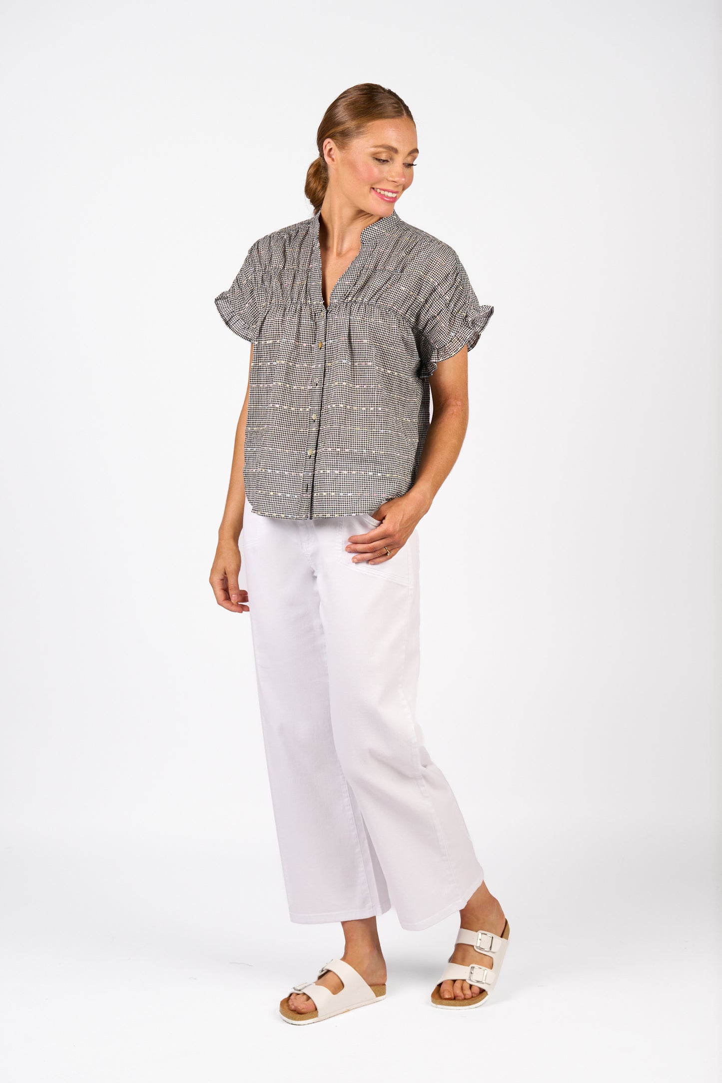 
                  
                    K5097 Addison Top-Black Check
                  
                