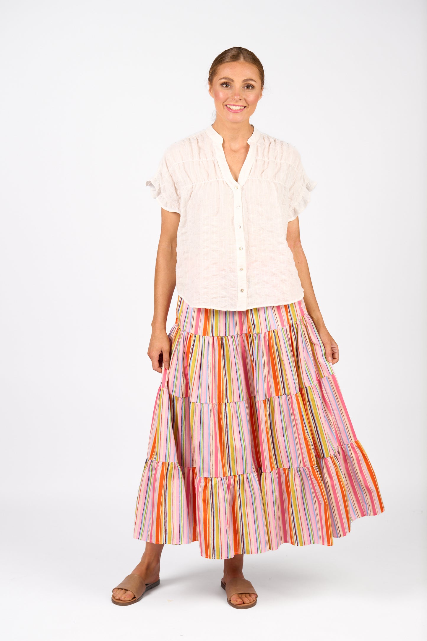 
                  
                    K5097 Addison Top-White Check
                  
                