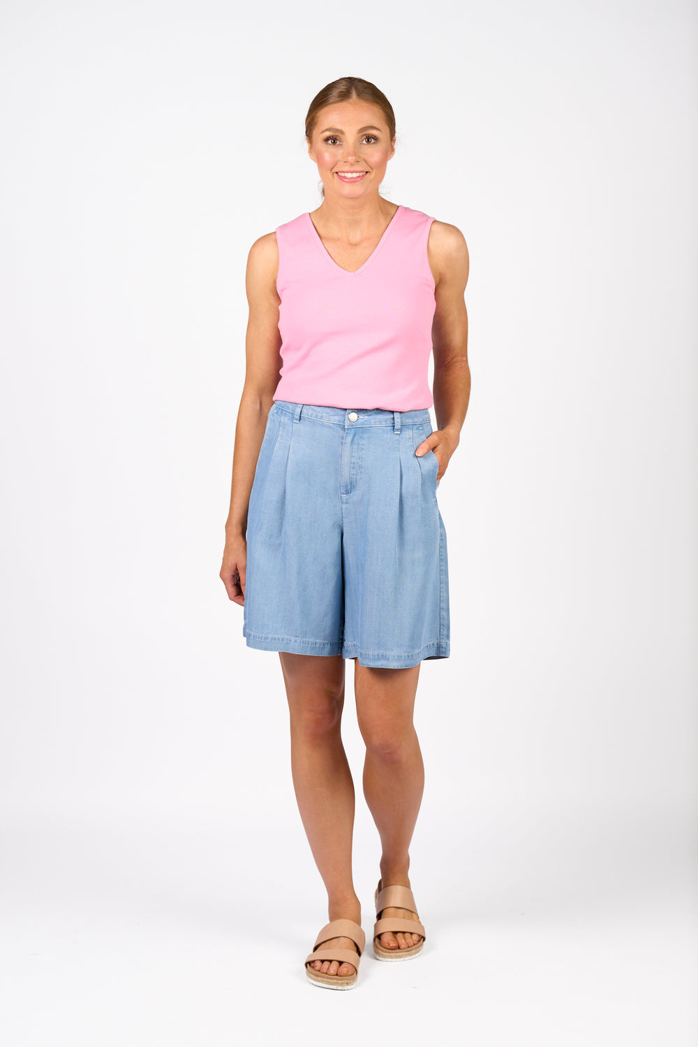 K8014-Naomi Short-Light Blue