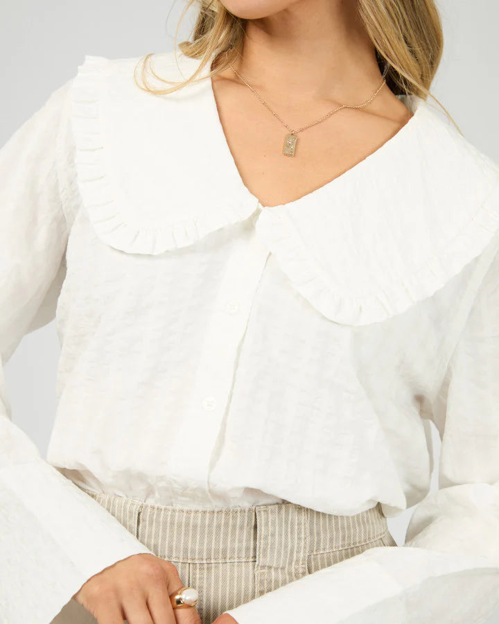 
                  
                    ALL ABOUT EVE LILAH SHIRT-white
                  
                