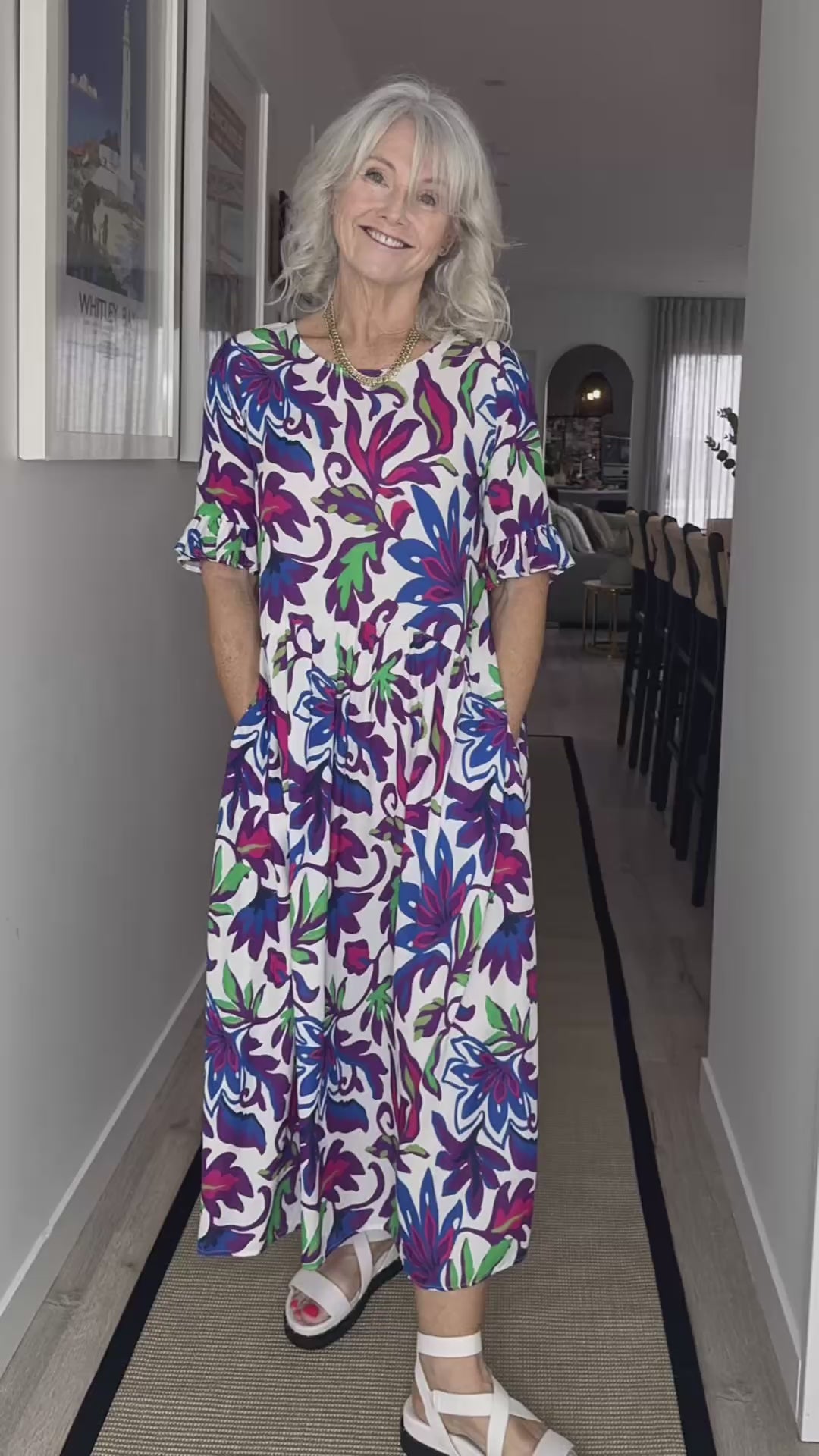 
                  
                    Load and play video in Gallery viewer, Madonna Dress -FLORAL
                  
                