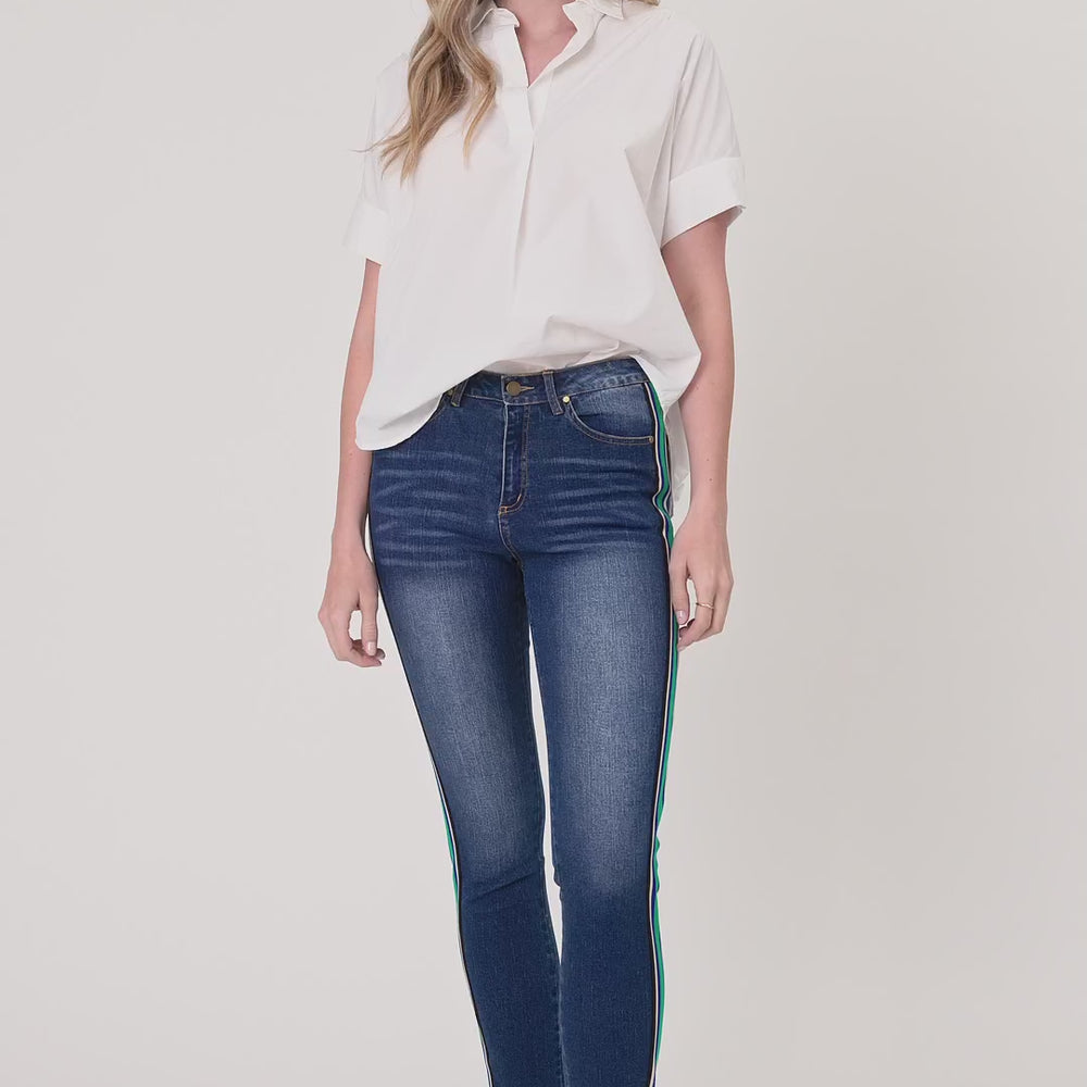 
                  
                    Load and play video in Gallery viewer, Greta Top -White
                  
                