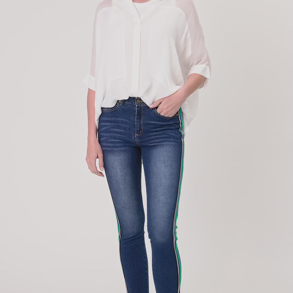 
                  
                    Load and play video in Gallery viewer, Greta Top -White
                  
                