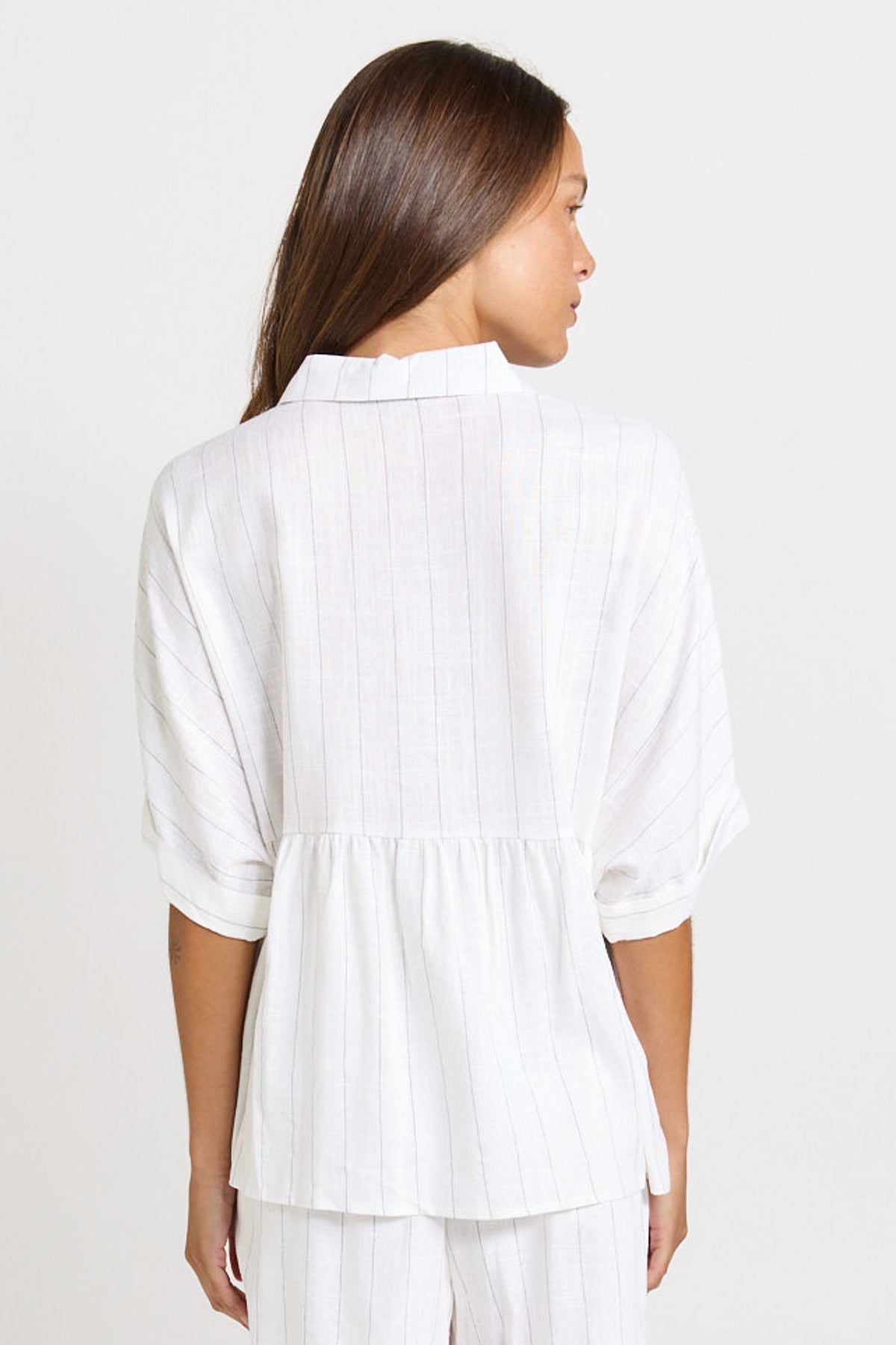 
                  
                    OPHELIA SHIRT-WHITE/BLACK STRIPE
                  
                