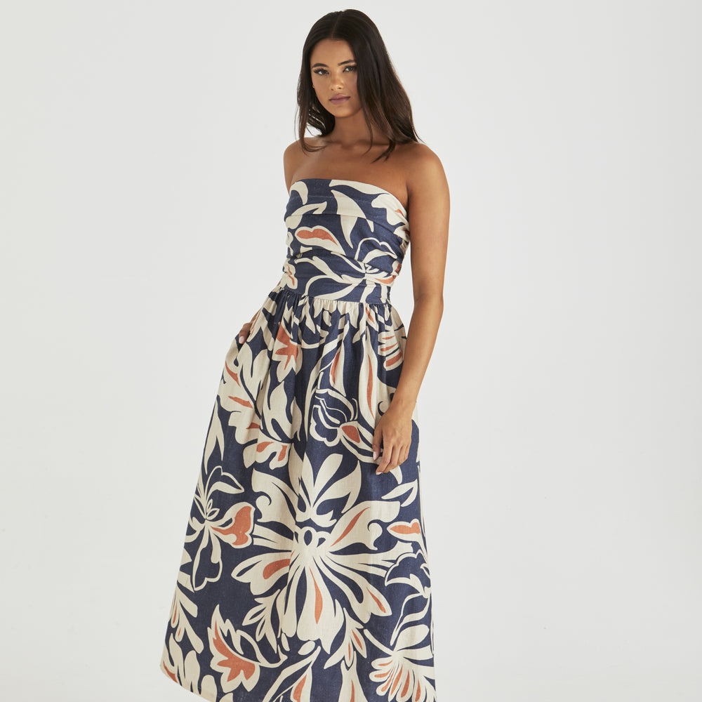 
                  
                    Jana Strapless Dress - Wild Orchid
                  
                