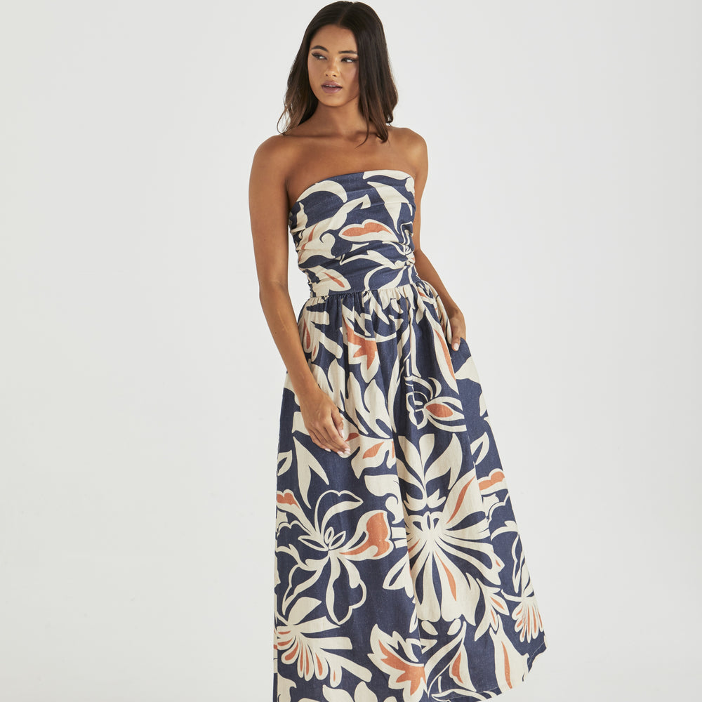
                  
                    Jana Strapless Dress - Wild Orchid
                  
                